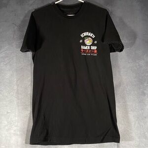 Naruto Shippuden Collection‎ Ichiraku Ramen Black T Shirt Hidden Leaf Village M